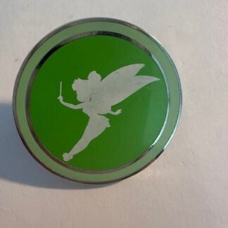 Walt Disney Travel Co RunDisney Marathon Tinker Bell Silhouette Pin Lanyard (D9)