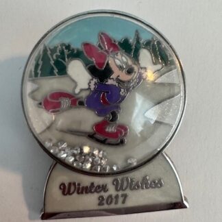 Winter Wishes 2017 Snow Globe Minnie Mouse LE Disney Pin (D6)