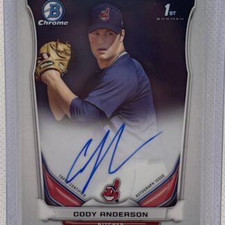 2014 Bowman Chrome Cody Anderson 1st Bowman Auto Card AR27