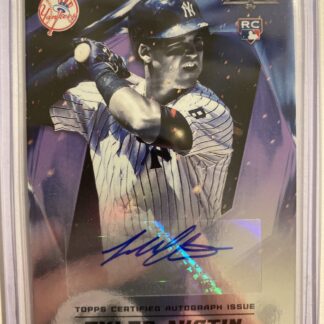 2017 TOPPS FIRE AUTO AUTOGRAPH PURPLE RC 20/50 FA-TA TYLER AUSTIN YANKEES