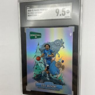 2020-21 Panini Prizm Draft Picks Downtown Cole Anthony #D-3 SGC 9.5 Tar Heels