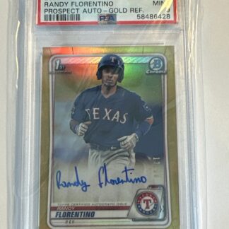2020 Bowman Chrome Gold Refractor Randy Florentino RC AUTO /50 PSA 9
