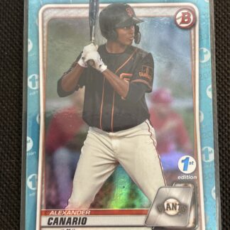 2020 Bowman Draft 1st Edition Sky Blue Foil Alexander Canario #BD-123