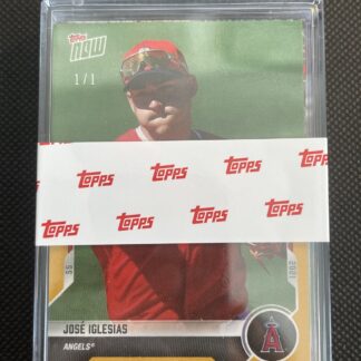 2021 Topps Now Road to Opening Day Los Angeles Angels Jose Iglesias 1/1 Yellow