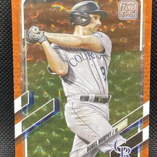2021 Topps Series 1 Orange Parallel #129 Daniel Murphy - Rockies /299