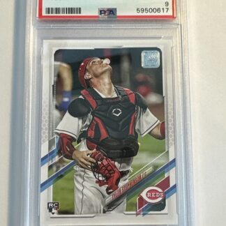 2021 Topps Tyler Stephenson Rookie # 153 PSA 9 Cincinnati Reds