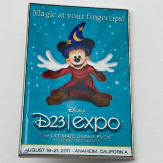 2026 D23 Expo Through the Years Event Poster 2011 Mystery Sorcerer Mickey Pin G6