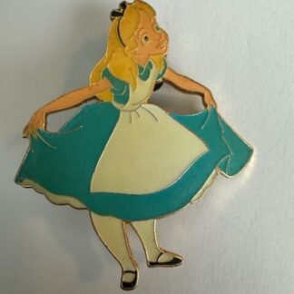 Alice In Wonderland Framed Set Alice Only Curtsy Blue LE 1500 Disney Pin (C4)