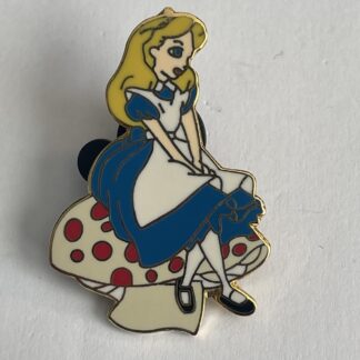 Alice Sitting on a Mushroom from Alice in Wonderland Color Disney Pin A6