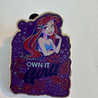 Ariel Own It Girl Quotes Starter Little Mermaid Disney Pin (D1)