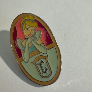 Cinderella Princess Disney Pin Trading C Crest Oval Blue Dress (E4)