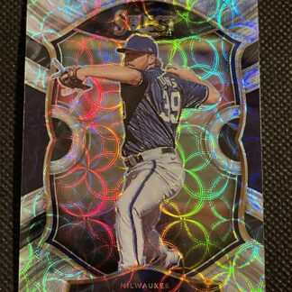 Corbin Burnes 2021 Panini Select Baseball Scope Prizm Parallel Concourse Brewers