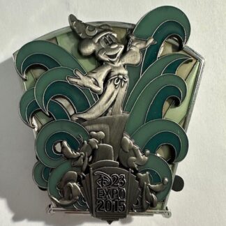 D23 Expo 2015 Sculpted Sorcerer Mickey Jumbo Disney Pin (E6)