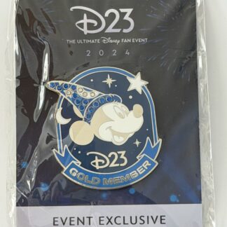 D23 Sorcerer Mickey D23 Expo 2024 Gold Member Jeweled Fantasia Disney Pin B
