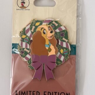 DEC - Lady - Holiday Wreath 2022 LE 400 Disney Pin B