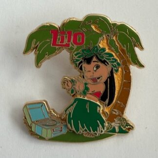 DIS - Lilo - Hula Dancing - Slider 2002 Palm Tree Disney Pin C4