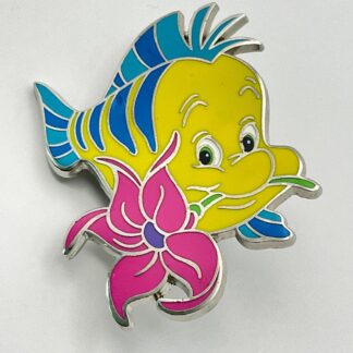 DLP DLRP Paris Little Mermaid Flounder with Flower Disney Pin F6
