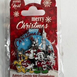 DLP Merry Christmas 2016 Joyeux Noel Mickey Friends Goofy LE 600 Disney Pin (B)