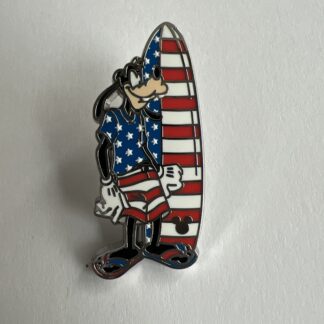 DLR Disneyland Hidden Mickey Disney Goofy 4th July Americana Pin Holiday C5