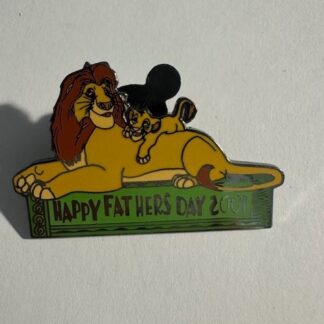 DLR - Father's Day 2001 Mufasa & Simba The Lion King Disney Pin B3