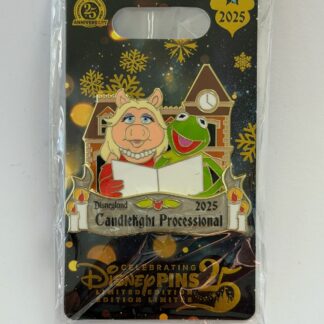 DLR Kermit Miss Piggy Singing Carols Candlelight Processional 2025 Disney Pin B