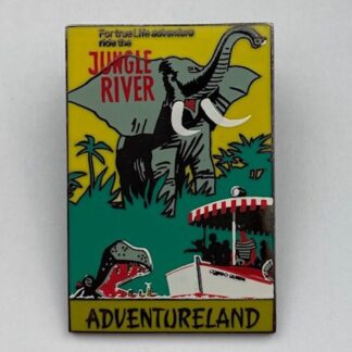 DLR LE Framed Attraction Poster Jungle River  Disney Pin (B9)