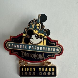 DLR - Passholder Exclusive - Fifty Years - 1955-2005 Mickey Disney Pin E7
