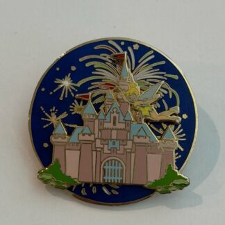 DLR Tinker Bell Sleeping Beauty Castle Fireworks Spinner 2006 Disney Pin H9