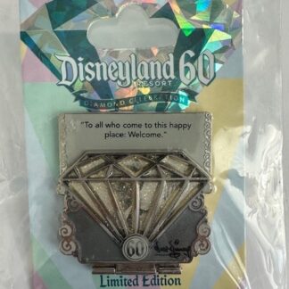 DLR Walt Disney Silver Diamond - 60th Anniversary - Countdown 2015 Disney Pin B