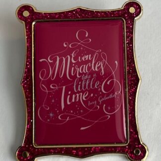 DS Quote Wisdom Collection Cinderella Miracles Take Time  Disney Pin (A3)
