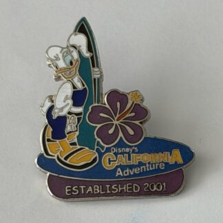 Daisy Duck Holding Surfboard DCA Established 2001 Surfboard Disney Pin G8