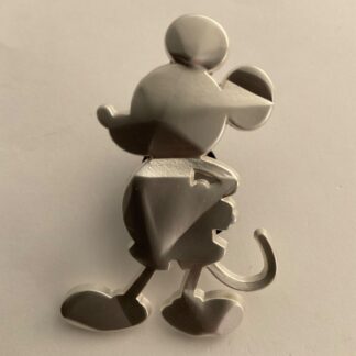 Disney 100 Years Of Magic Mickey Mouse Geometric Silver Silhouette Pin F5