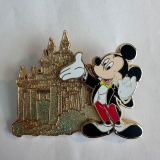 Disney 20 Year Pin Trading Mickey Through The Years Disneyland Castle Pin (A5)