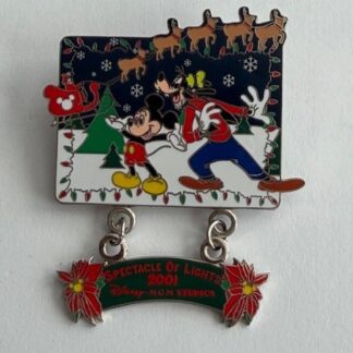 Disney 2001 Christmas Spectacle Of Lights MGM Studios Mickey Disney Pin F8