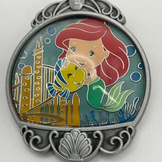 Disney 2025 Wondrous Worlds Little Mermaid Ariel Flounder Bubble LE 1500 Pin A7