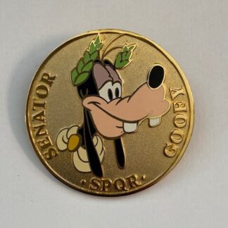 Disney Auction P.I.N.S Roman Gold Medallion Goofy For Senator LE Disney Pin (B1)