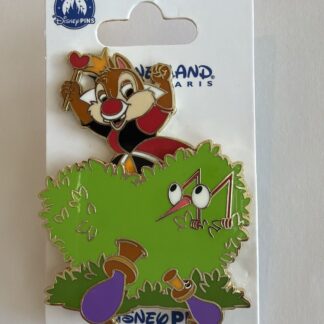 Disney DLP DLRP Disneyland Paris Alice Chip And Dale As Queen Of Hearts Pin B