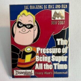 Disney DLR Pin M Magazine 2007 Incredibles July LE 1000 Mr. Incredible (C8)