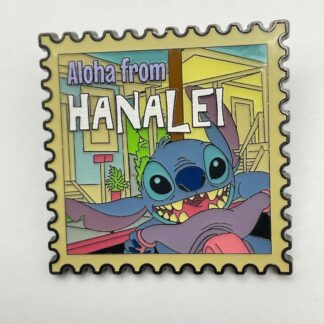Disney Loungefly Stitch Hawaii Postage Stamp Pin Aloha from Hanalei Big Wheel H4