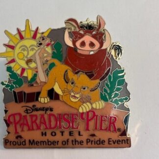 Disney Paradise Pier Hotel Pride Event Pin Lion King Jumbo FLAW Cast Member (C9)