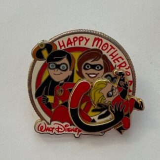 Disney Parks LE Pin Happy Mother's Day 2005 Incredibles Helen Violet Dash (A2)