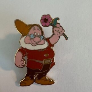 Disney Parks Pin Doc - Snow White & Seven Dwarfs Flower Jewel (D5)