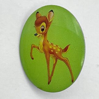 Disney Pin Bambi Green Oval D8