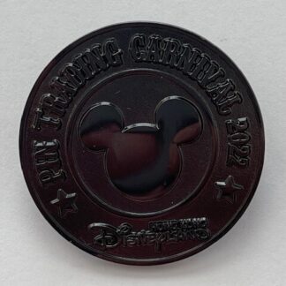 Disney Pin Hong Kong Pin Trading Carnival 2022 Mickey Mouse Coin Black (A6)