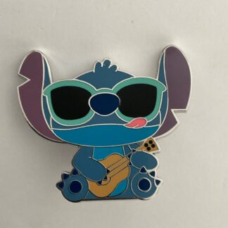 Disney Pin Lilo & Stitch Stitch Playing Ukulele Guitar Sunglasses F5