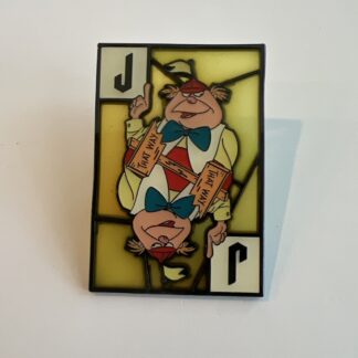 Disney Pin Loungefly Alice in Wonderland Stained Glass Card Tweedle Dee Dum F3