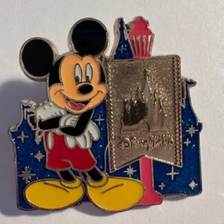 Disney Pin Mickey Mouse Hong Kong Disneyland HKDL Castle Gold Sign (C8)
