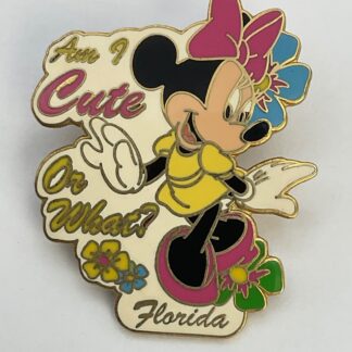 Disney Pin Minnie Mouse Florida Am I Cute or What A7