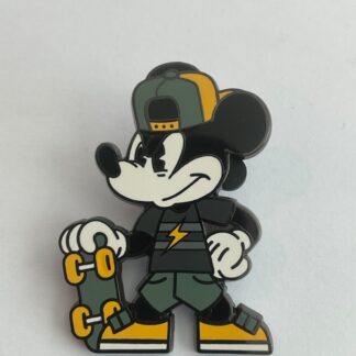 Disney Pin Skateboard Mickey Mouse With Baseball Hat Looking Fierce F5