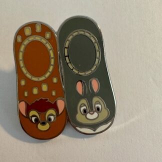 Disney Pin Socks Bambi and Thumper Magical Mystery slippers friends (C5)